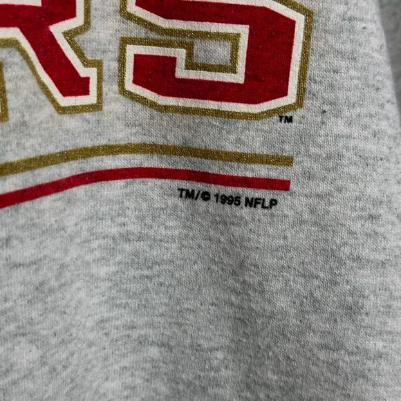 Vintage 90s 49ers Sweatshirt Made In USA Large - Picture 3 of 5